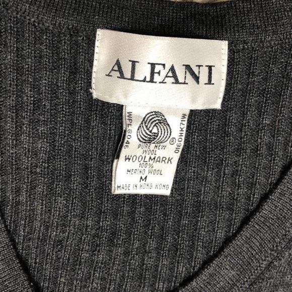Alfani Merino Wool Sweater Vest - Picture 5 of 10
